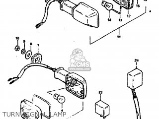 TURN SIGNAL LAMP - GS850G 1982 (Z) USA (E03)