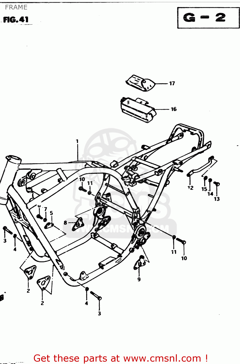 FRAME GS850G 1983 (D) GENERAL EXPORT (E01)