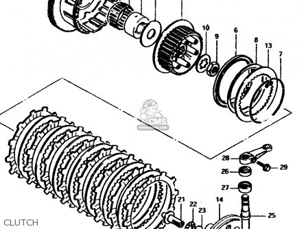 CLUTCH - GS850G 1983 (D) GENERAL EXPORT (E01)