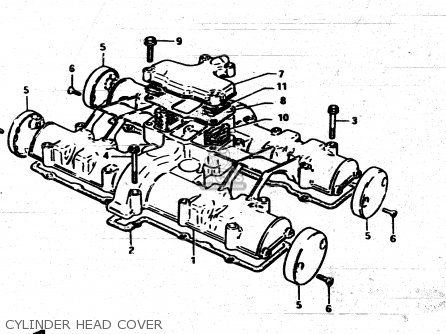 CYLINDER HEAD COVER - GS850G 1983 (D) GENERAL EXPORT (E01)