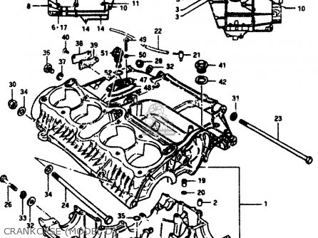CRANKCASE (MODEL D) - GS850G 1983 (D) GENERAL EXPORT (E01)