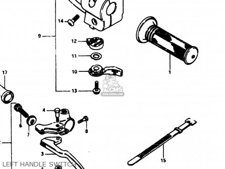 LEFT HANDLE SWITCH - GS850G 1983 (D) GENERAL EXPORT (E01)