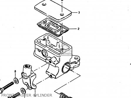 FRONT MASTER CYLINDER - GS850G 1983 (D) GENERAL EXPORT (E01)