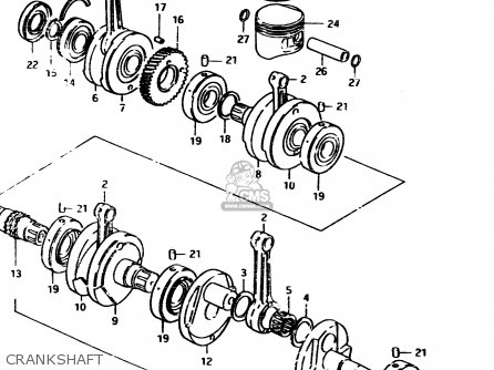 CRANKSHAFT - GS850G 1983 (D) GENERAL EXPORT (E01)