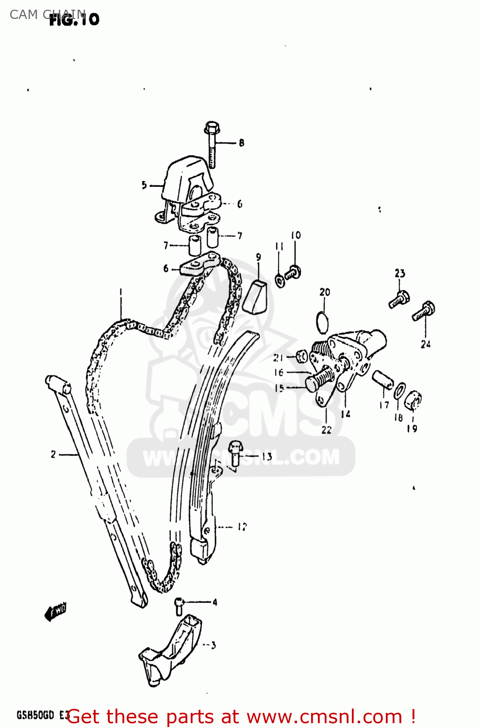 CAM CHAIN GS850G 1983 (D) USA (E03)