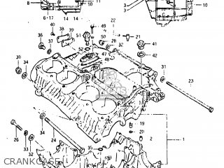 CRANKCASE - GS850G 1983 (D) USA (E03)