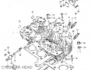 CYLINDER HEAD - GS850G 1983 (D) USA (E03)