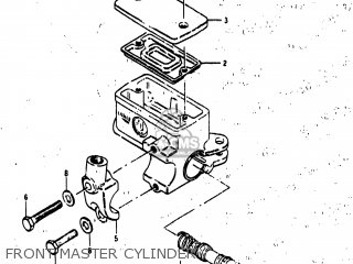 FRONT MASTER CYLINDER - GS850G 1983 (D) USA (E03)