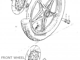 FRONT WHEEL - GS850G 1983 (D) USA (E03)