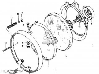 HEADLAMP - GS850G 1983 (D) USA (E03)