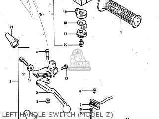 LEFT HANDLE SWITCH (MODEL Z) - GS850G 1983 (D) USA (E03)