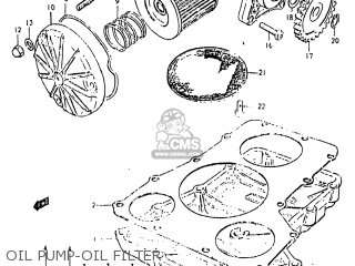 OIL PUMP-OIL FILTER - GS850G 1983 (D) USA (E03)