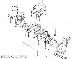 REAR CALIPERS - GS850G 1983 (D) USA (E03)