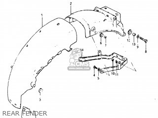 REAR FENDER - GS850G 1983 (D) USA (E03)