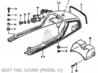 SEAT TAIL COVER (MODEL O) - GS850G 1983 (D) USA (E03)