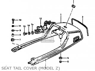 SEAT TAIL COVER (MODEL Z) - GS850G 1983 (D) USA (E03)