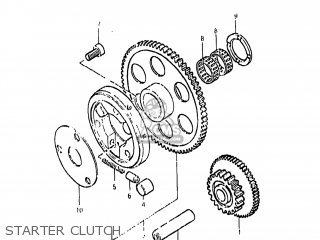 STARTER CLUTCH - GS850G 1983 (D) USA (E03)