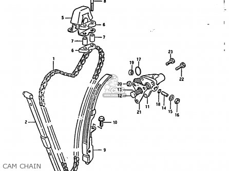 CAM CHAIN - GS850G 1984 (E) (E01 E02 E04 E06 E22 E24 E25)