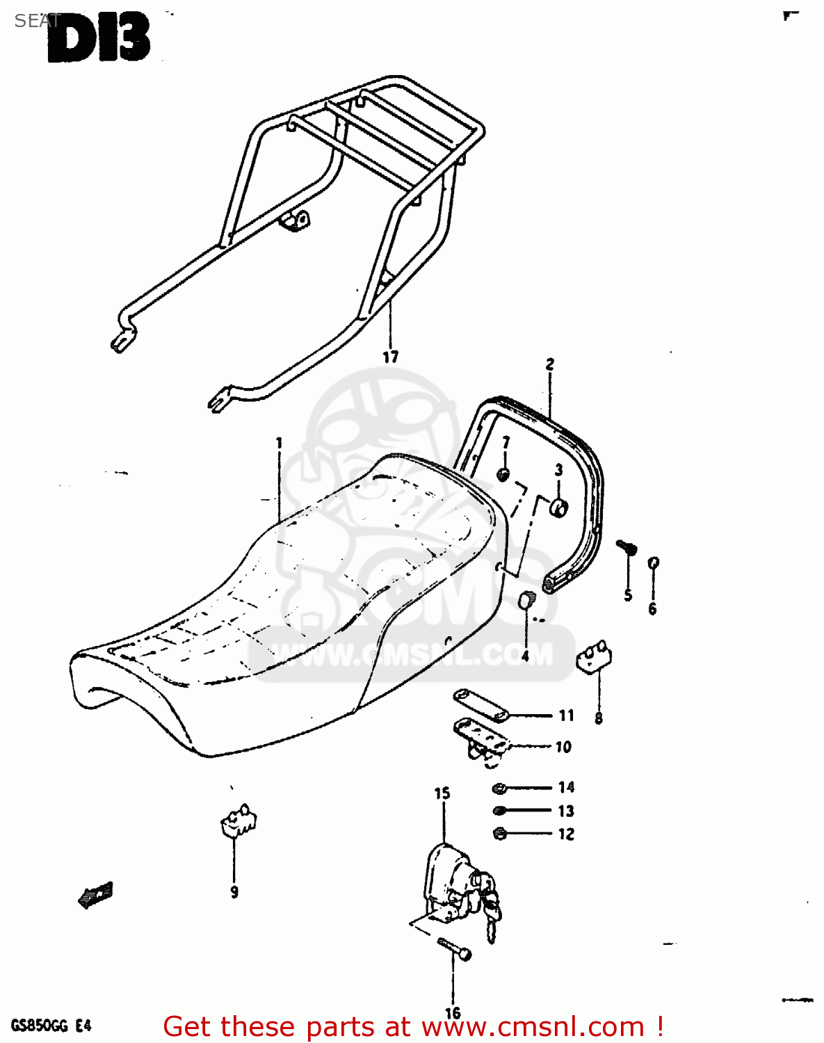 SEAT GS850G 1985 (F) (E01 E02 E04 E06 E22 E24 E25)