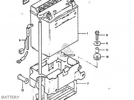 BATTERY - GS850G 1985 (F) (E01 E02 E04 E06 E22 E24 E25)