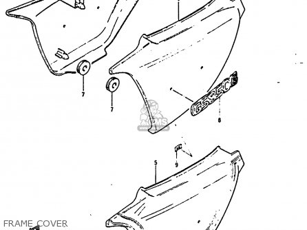 FRAME COVER - GS850G 1985 (F) (E01 E02 E04 E06 E22 E24 E25)