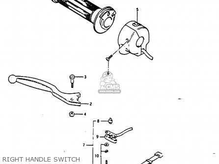 RIGHT HANDLE SWITCH - GS850G 1985 (F) (E01 E02 E04 E06 E22 E24 E25)