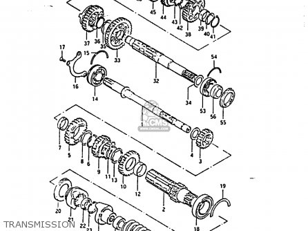 TRANSMISSION - GS850G 1986 (G) (E01 E02 E04 E06 E22 E24 E25)