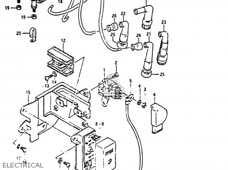ELECTRICAL - GS850G 1986 (G) (E01 E02 E04 E06 E22 E24 E25)