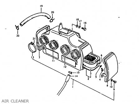 AIR CLEANER - GS850G (E01 E02 E04 E17 E18 E21 E22 E24 E25 E26 E34 E39