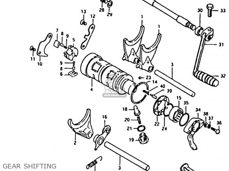 GEAR SHIFTING - GS850G (E01 E02 E04 E17 E18 E21 E22 E24 E25 E26 E34 E39