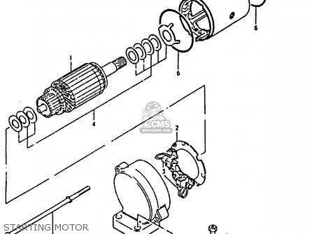 STARTING MOTOR - GS850G (E01 E02 E04 E17 E18 E21 E22 E24 E25 E26 E34 E39