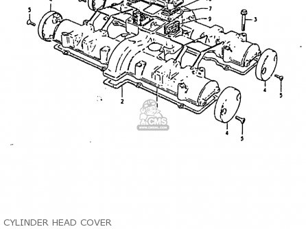 CYLINDER HEAD COVER - GS850G (E01 E02 E04 E17 E18 E21 E22 E24 E25 E26 E34 E39