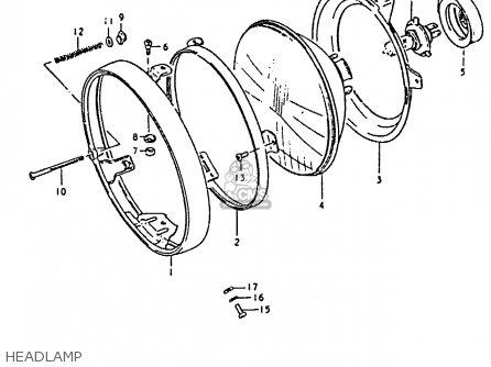 HEADLAMP - GS850G (E01 E02 E04 E17 E18 E21 E22 E24 E25 E26 E34 E39