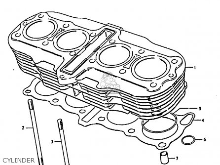 CYLINDER - GS850G (E01 E02 E04 E17 E18 E21 E22 E24 E25 E26 E34 E39