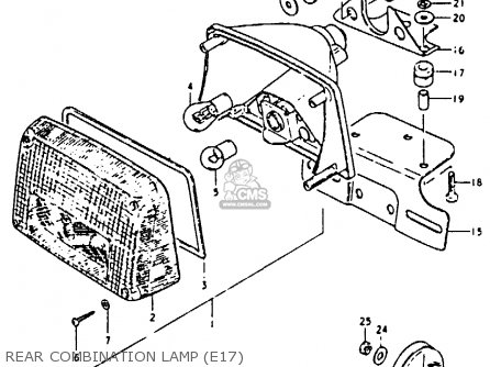 REAR COMBINATION LAMP (E17) - GS850G (E01 E02 E04 E17 E18 E21 E22 E24 E25 E26 E34 E39