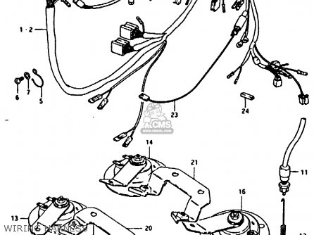 WIRING HARNESS - GS850G (E01 E02 E04 E17 E18 E21 E22 E24 E25 E26 E34 E39