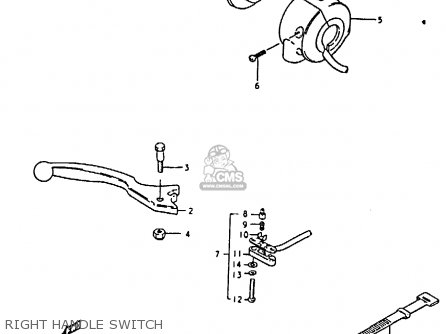 RIGHT HANDLE SWITCH - GS850G (E01 E02 E04 E17 E18 E21 E22 E24 E25 E26 E34 E39