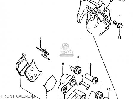 FRONT CALIPERS - GS850G (E01 E02 E04 E17 E18 E21 E22 E24 E25 E26 E34 E39