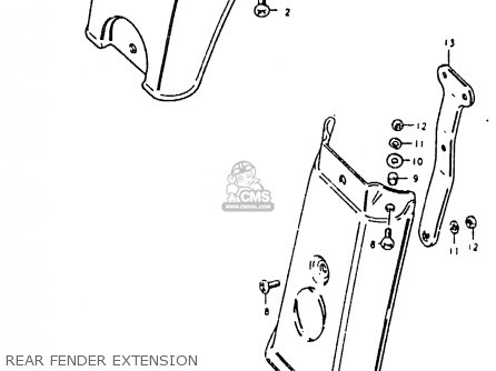 REAR FENDER EXTENSION - GS850G (E01 E02 E04 E17 E18 E21 E22 E24 E25 E26 E34 E39