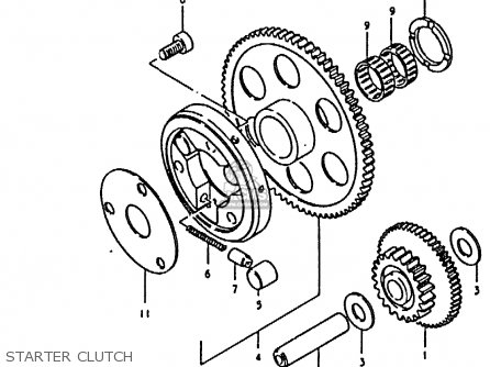 STARTER CLUTCH - GS850G (E01 E02 E04 E17 E18 E21 E22 E24 E25 E26 E34 E39