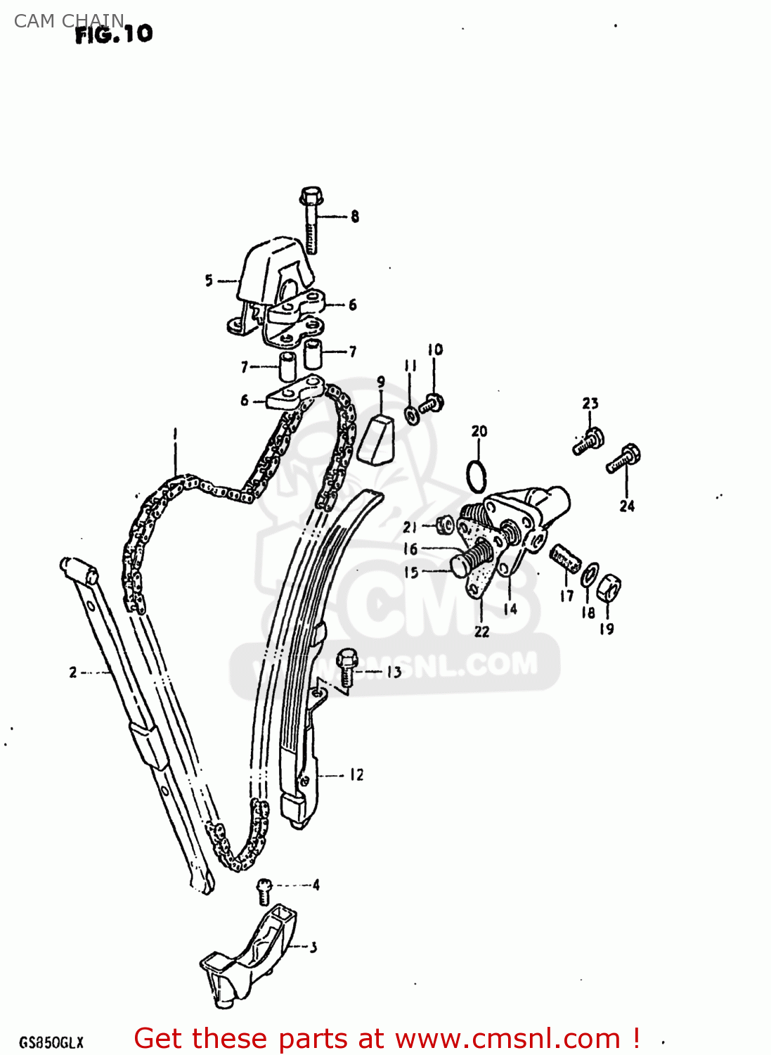 CAM CHAIN GS850GL 1980 (T) USA (E03)