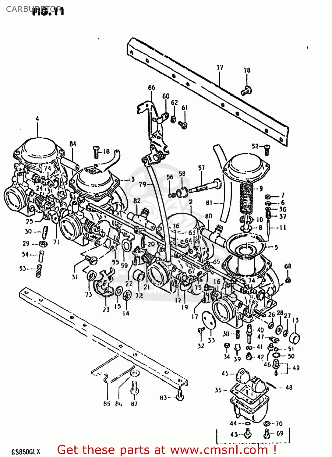 CARBURETOR GS850GL 1980 (T) USA (E03)