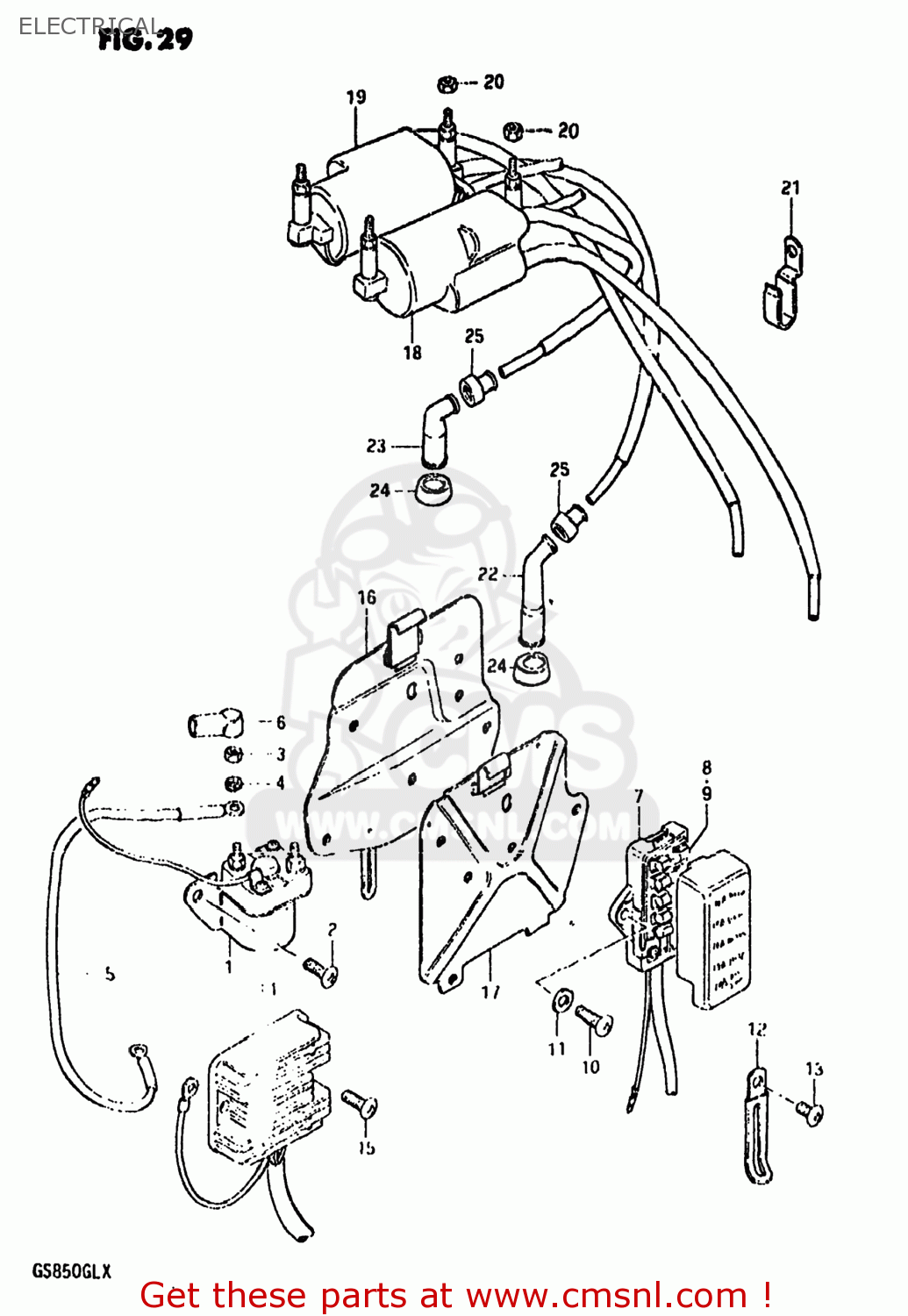 ELECTRICAL GS850GL 1980 (T) USA (E03)