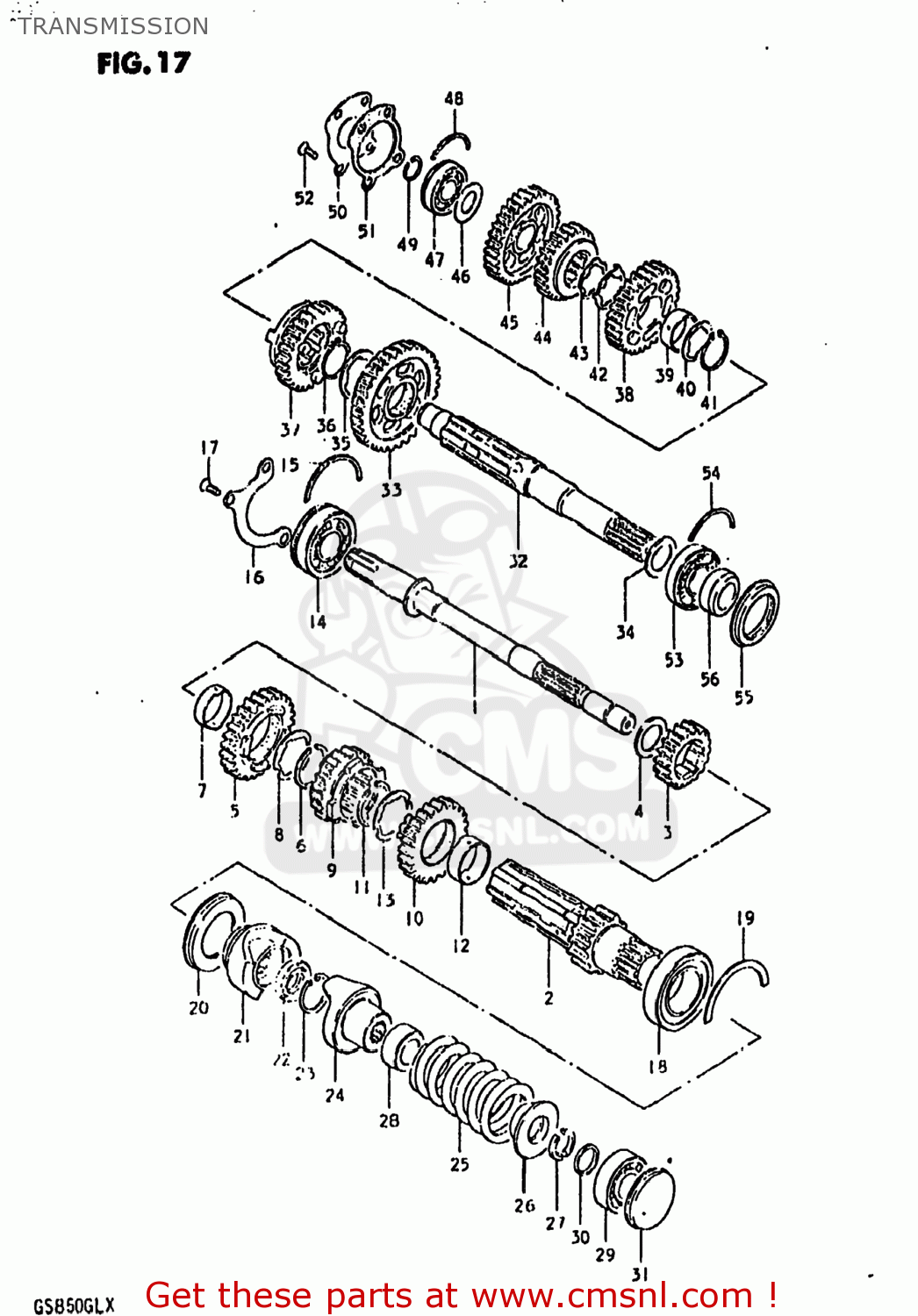 TRANSMISSION GS850GL 1980 (T) USA (E03)