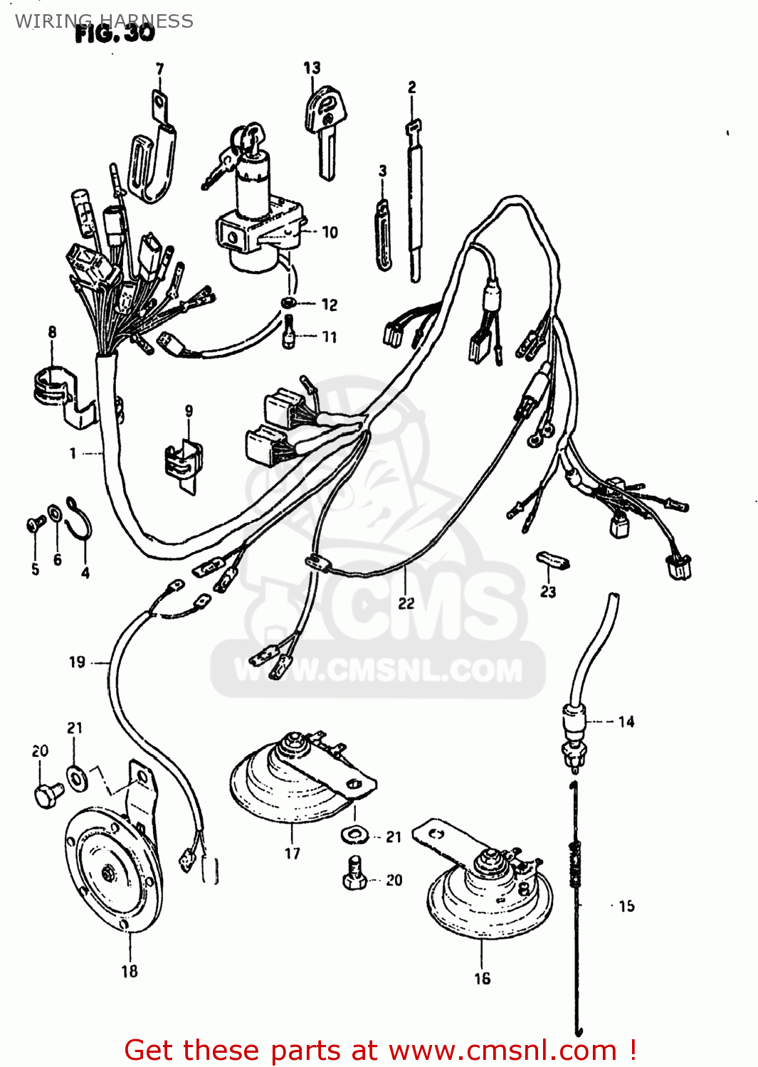 WIRING HARNESS GS850GL 1980 (T) USA (E03)