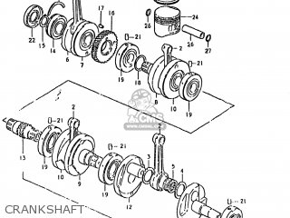 CRANKSHAFT - GS850GL 1980 (T) USA (E03)