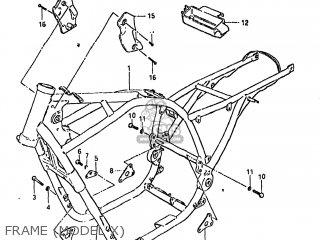 FRAME (MODEL X) - GS850GL 1980 (T) USA (E03)