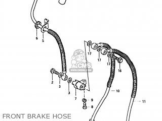 FRONT BRAKE HOSE - GS850GL 1980 (T) USA (E03)
