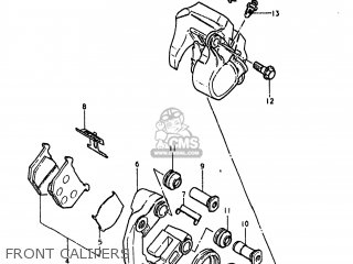 FRONT CALIPERS - GS850GL 1980 (T) USA (E03)