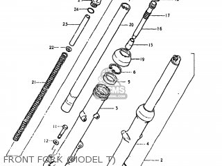 FRONT FORK (MODEL T) - GS850GL 1980 (T) USA (E03)